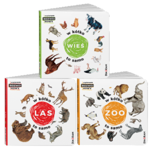 3 książki „W kółko to samo WIEŚ+LAS+ZOO”