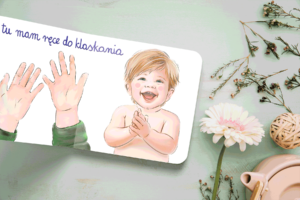 Tu mam nos książka dla dzieci Montessori