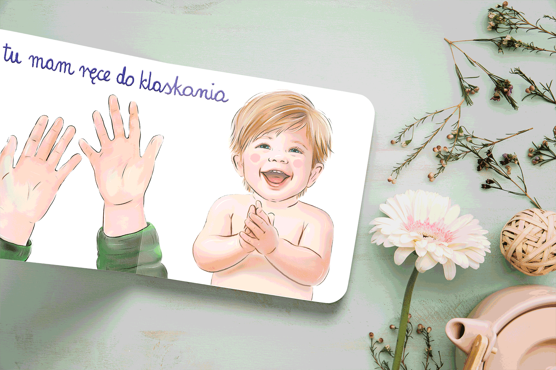 Tu mam nos książka dla dzieci Montessori